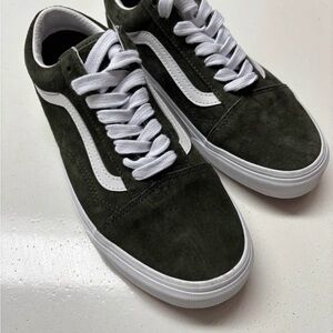 Green Suede Vans